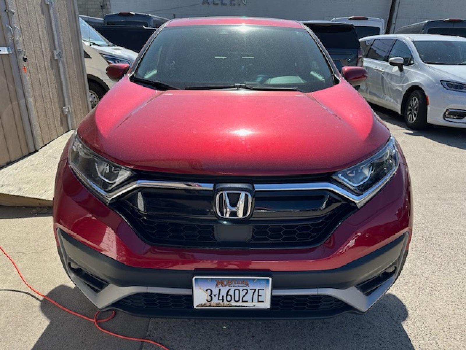 2020 Red /Gray Leather Honda CR-V EX-L AWD (5J6RW2H89LA) with an 1.5L L4 16V DOHC TURBO engine, CVT transmission, located at 3200 1st Avenue North, Billings, MT, 59101, (406) 245-9055, 45.779270, -108.510742 - Super Sharp Off Leased SUV. EX-L Package with Power Moon Roof, Leather Interior, Power Seats, Upgraded Sound System, Never Smoked In and Only 27,000 Miles! CarFax Dealer. Auto Brokers of Montana/AA&A Auto Rental/Fox Car Rental Billings - Photo #1